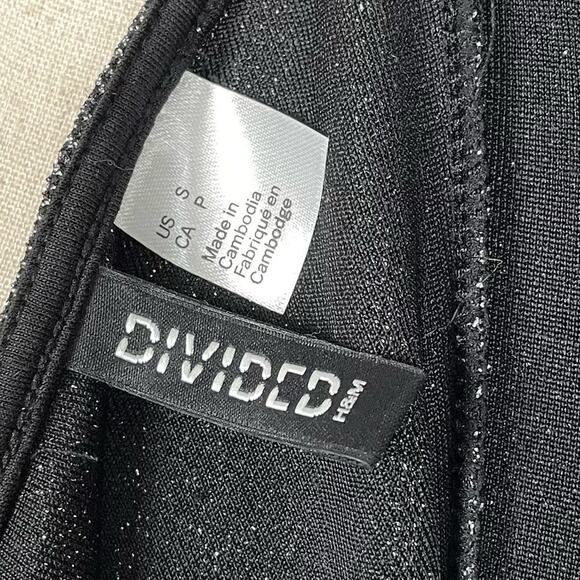 Y2K H&M Divided Silver Metallic Bodycon Mini Dress Women’s Small - Picture 6 of 9